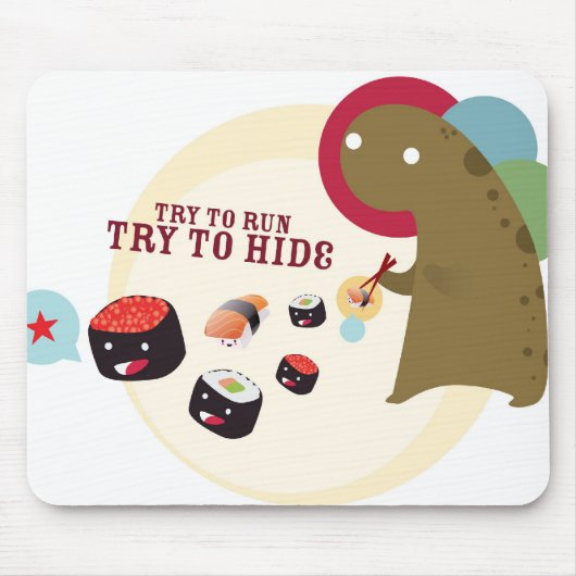 寿司モンスターのマウスパッド マウスパッド (正面)