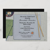 寿司ランチ招待状 招待状 (正面/裏面)