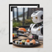寿司ロボット ポストカード (正面/裏面)