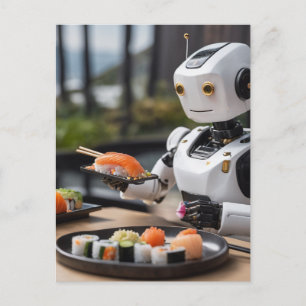 寿司ロボット ポストカード