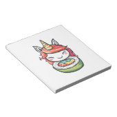 寿司ロールユニコーン(1) ノートパッド (アングル)