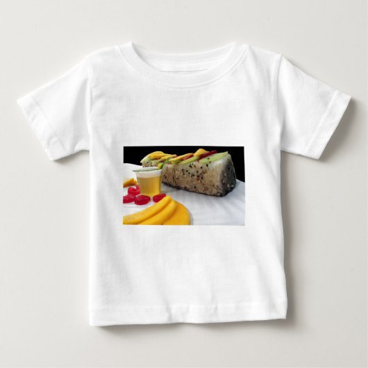 寿司ロール すし マンゴー 米 日本料理 アジア料理 ベビーTシャツ (正面)