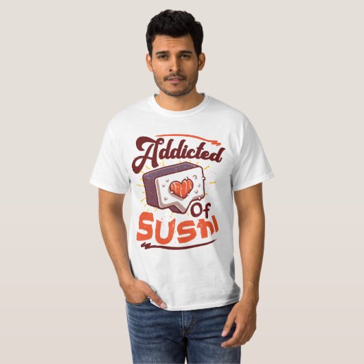 寿司中毒 Tシャツ (正面フル)