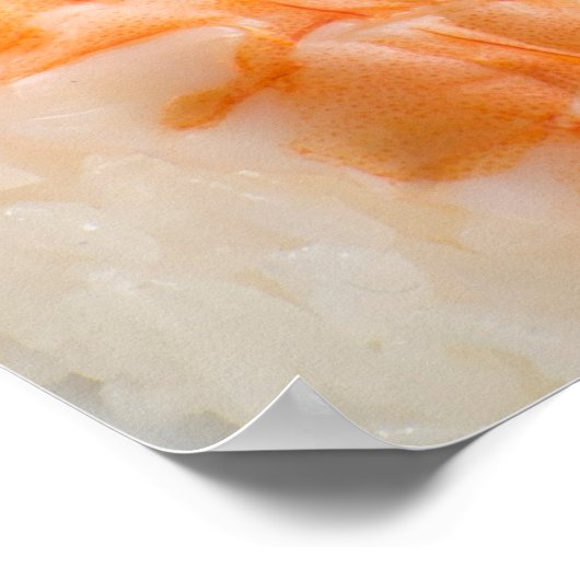 寿司刺身皿 ポスター (角)