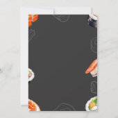 寿司大人誕生日ディナー転がズ 招待状 (裏面)