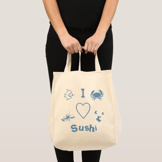 寿司大好き トートバッグ (正面(商品))