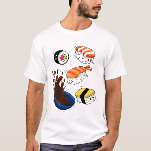 寿司大好き Tシャツ (正面)