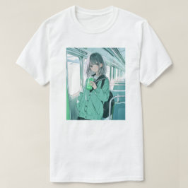 寿司娘JK・帰宅の楽しみメロンソーダT GenerativeAI Tシャツ