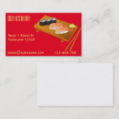 寿司屋かケイタリングビジネス 名刺 (正面/裏面)