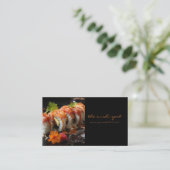 寿司屋すしシェフビジネスカード 名刺 (スタンド正面)