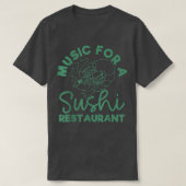寿司屋の音楽 Tシャツ (デザイン正面)
