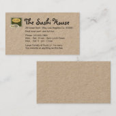 寿司屋 名刺 (正面/裏面)