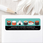 寿司差出人住所ラベル ラベル (インサイチュ)