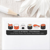 寿司差出人住所ラベル ラベル (インサイチュ)