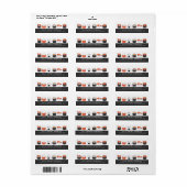 寿司差出人住所ラベル ラベル (フルシート)