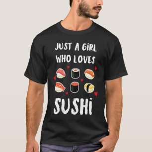 寿司巻き握り日本食の魚酒海老うなぎ Tシャツ