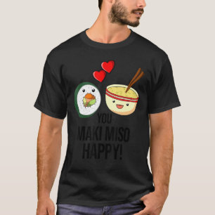 寿司巻日本のきことわざわさび大豆 Tシャツ