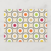 寿司巻水玉模様 ポストカード (正面)