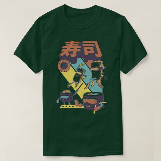 寿司戦隊 Tシャツ (デザイン正面)