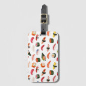 寿司旅行荷物バッグラベル ラゲッジタグ (正面縦)