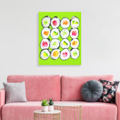 寿司時水彩わさび キャンバスプリント (インサイチュ (リビング))