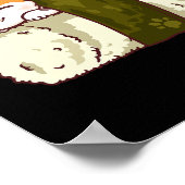 寿司猫かわいいアニメ日本の猫 ポスター (角)