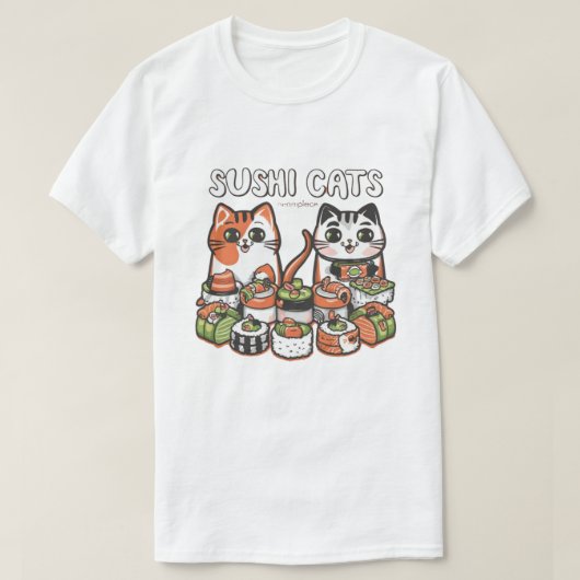寿司猫のソワレ Tシャツ (デザイン正面)