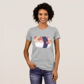 寿司猫の眠る動物 Tシャツ (正面フル)