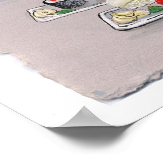 寿司猫プリント- Mr. Grumps ポスター (角)