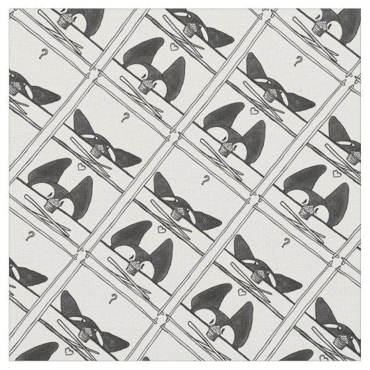 寿司猫! ファブリック (クローズアップ)