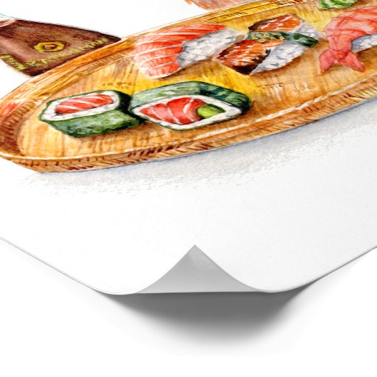 寿司猫 ポスター (角)