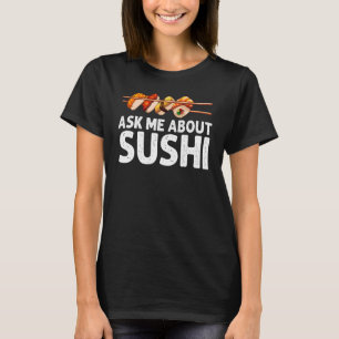 寿司男性へ女転が酢飯 Tシャツ