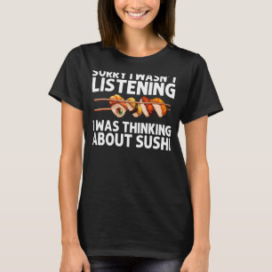 寿司男性へ女転が酢飯 Tシャツ