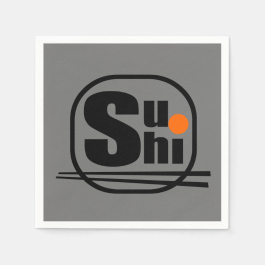 寿司紙ナプキンス スタンダードカクテルナプキン (正面)