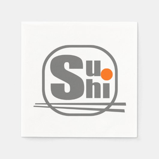 寿司紙ナプキンス スタンダードカクテルナプキン (正面)