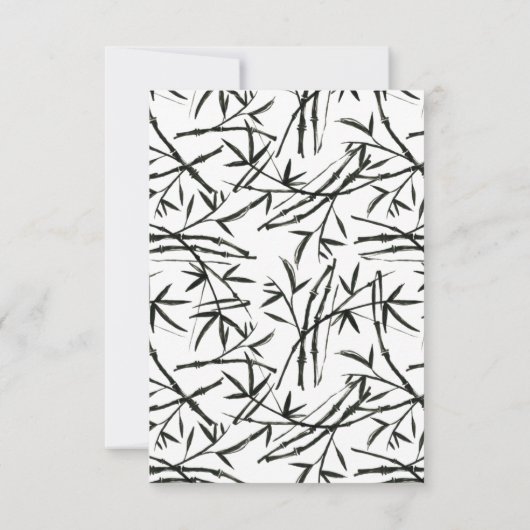 寿司誕生会モダンパーソナライズされた サンキューカード (裏面)