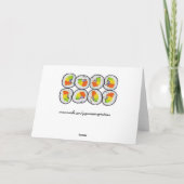 寿司誕生日カード カード (裏面)