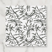 寿司誕生日パーソナライズされた白黒 フェイバータグ (裏面)