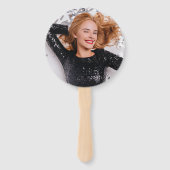 寿司誕生日パーティーモダンパーソナライズされた写真 ハンドファン (裏面)