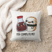 寿司醤油おもしろいプリン完成 クッション (ブランケット)