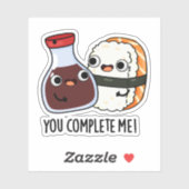 寿司醤油おもしろいプリン完成 シール (シート)