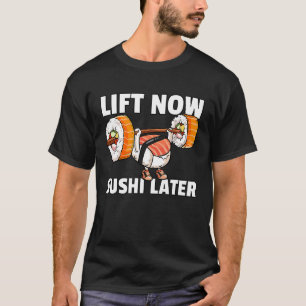 寿司重量挙げフィットネストレーニングトレーニングジム Tシャツ