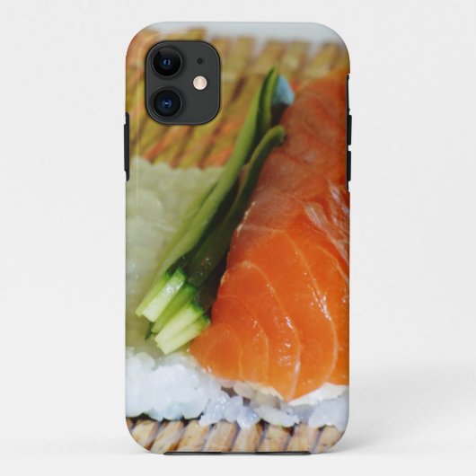 寿司食べ物健康ごはんごまサーモン魚 Case-Mate iPhoneケース (裏面)