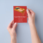 寿司食日本の料店 チラシ (手)