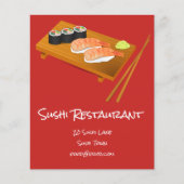 寿司食日本の料店 チラシ (正面)