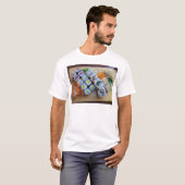 寿司 アジア 米 魚 フード 海 Tシャツ (正面フル)