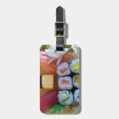 寿司 アジア 魚 ご飯 食べ物 ラゲッジタグ (正面縦)
