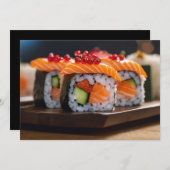 寿司 ボケ 招待状 (正面/裏面)