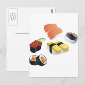 寿司 ポストカード (正面/裏面)