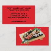 寿司 名刺 (正面/裏面)